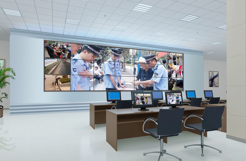 液晶拼接屏安裝效果